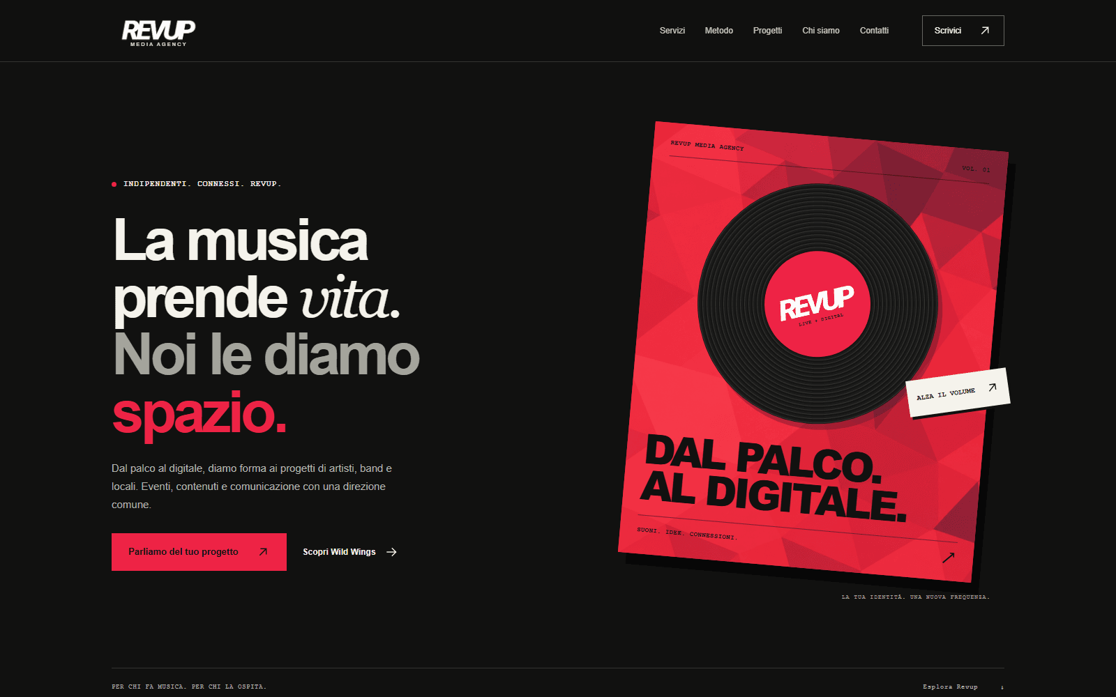 RevUp Media Agency website preview