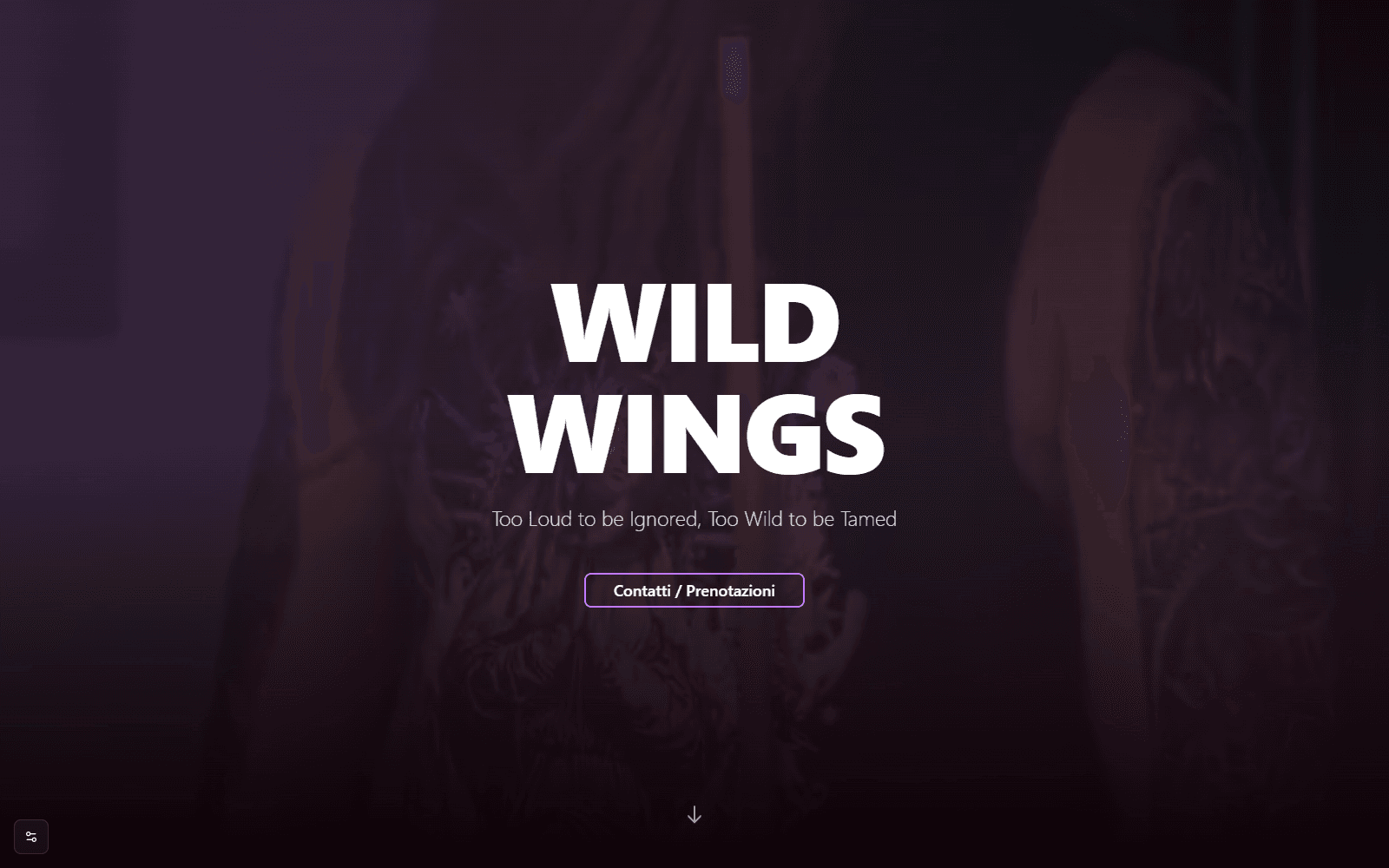Wild Wings website preview